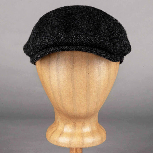 StetsonDriver Herringbone Casquette à visière en laine vierge gris foncéCasquetteBritish Parts Luzern