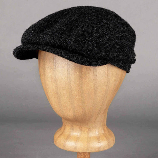 StetsonDriver Herringbone Casquette à visière en laine vierge gris foncéCasquetteBritish Parts Luzern