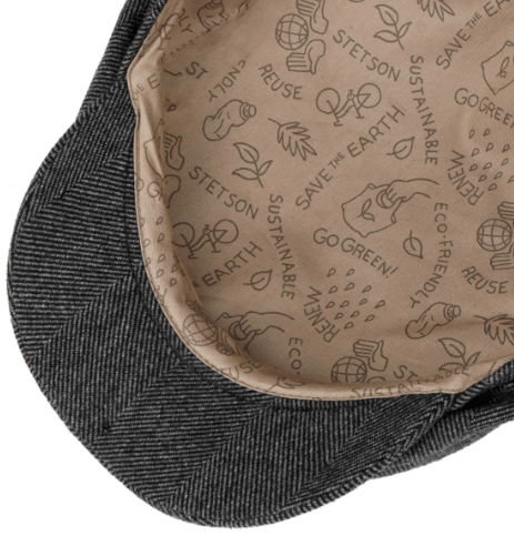 StetsonDriver Casquette à visière en cachemire durable HerringboneBritish Parts Luzern