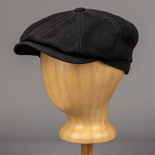 StetsonHatteras Casquette à visière en lin noirCasquetteBritish Parts Luzern
