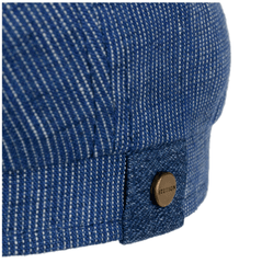 StetsonHatteras Leinen Stripes Casquette à carreaux bleue à rayures blanchesBritish Parts Luzern
