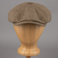 StetsonHatteras Casquette à carreaux en lin/soie oliveCasquetteBritish Parts Luzern