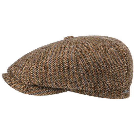 StetsonHatteras laine vierge motif à chevrons dans les tons brunsBonnetBritish Parts Luzern