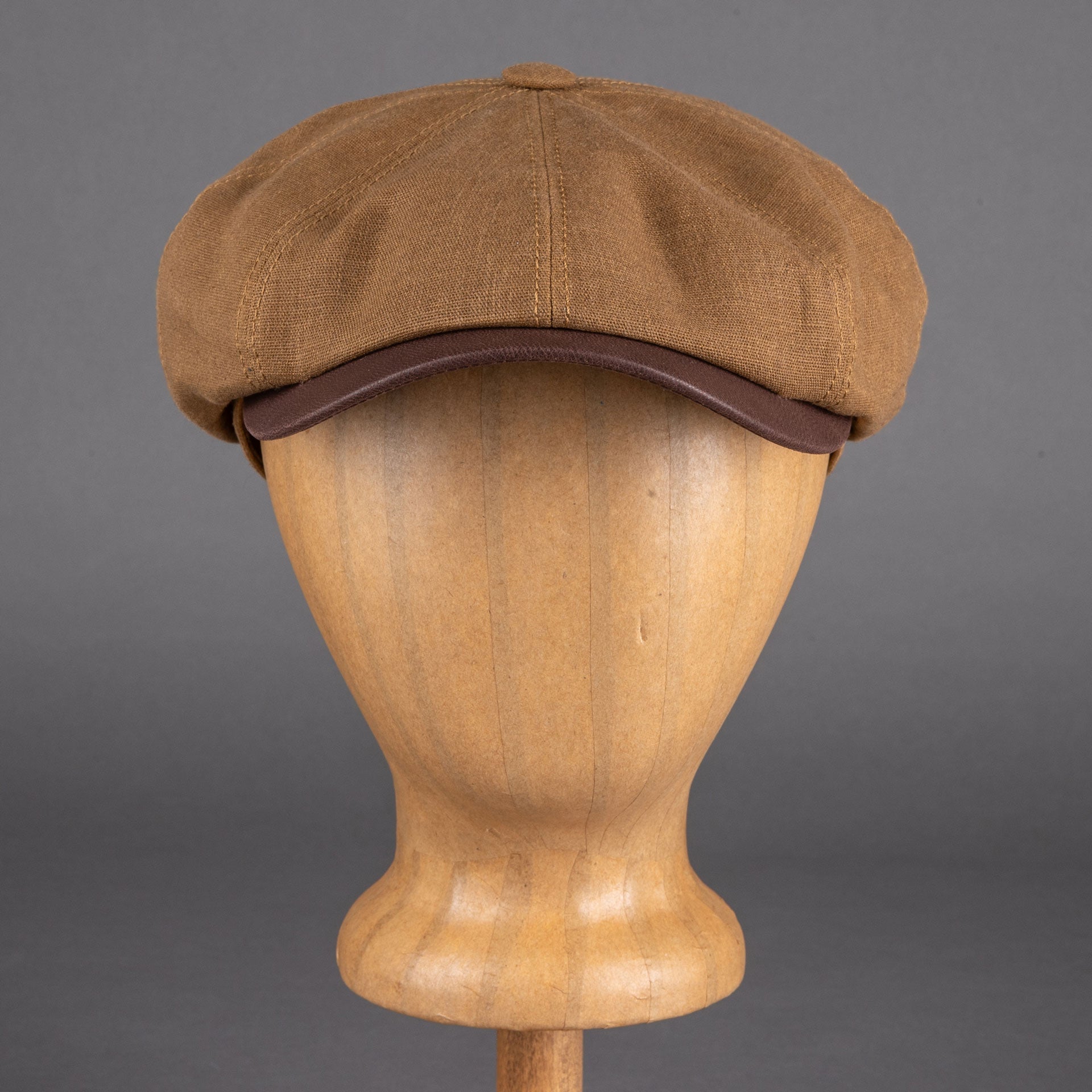 StetsonHatteras Waxed Cotton / Linen Casquette à visière Dusty GoldBritish Parts Luzern