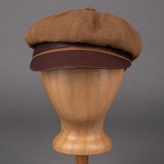Casquette Stetson Rider en coton ciré marron clair. Pièces britanniques Lucerne.