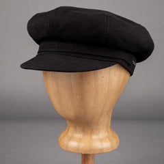 Casquette Rider Stetson en coton supérieur noir British Parts Lucerne