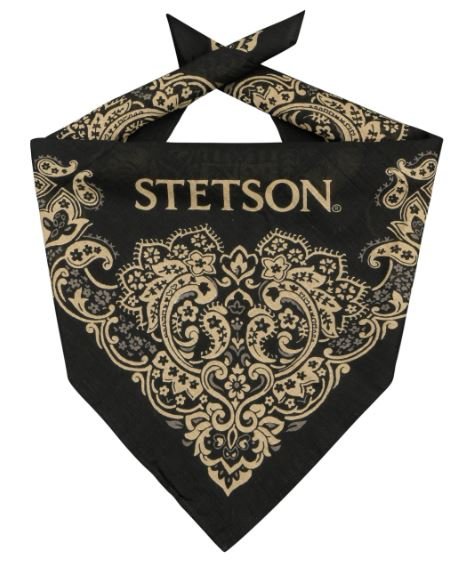 StetsonStetson Bandana Cotton noirFoulardBritish Parts Luzern