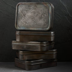 Studebaker MetalsBoîte de rangement / boîte en fer blancBracelet de montreBritish Parts Lucerne