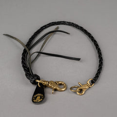 TexucraftsPortefeuille tressé en noirWalletchainBritish Parts Luzern