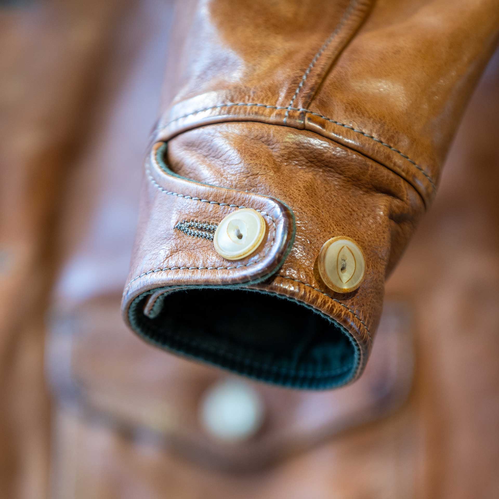 Thedi LeathersMTC - 127913 Veste en cuir de buffle CognacJackenBritish Parts Luzern