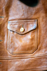 Thedi LeathersMTC - 127913 Veste en cuir de buffle CognacJackenBritish Parts Luzern