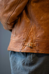 Thedi LeathersMTC - 127913 Veste en cuir de buffle CognacJackenBritish Parts Luzern