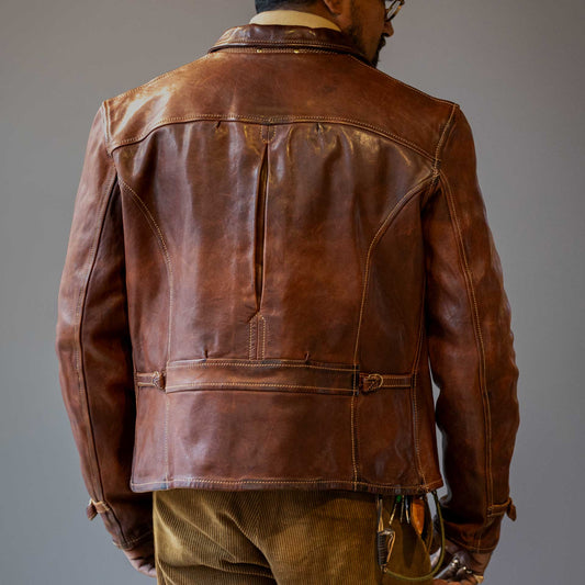 Thedi LeathersMTC - 1279720 Veste en cuir de cheval BrownJackenBritish Parts Luzern