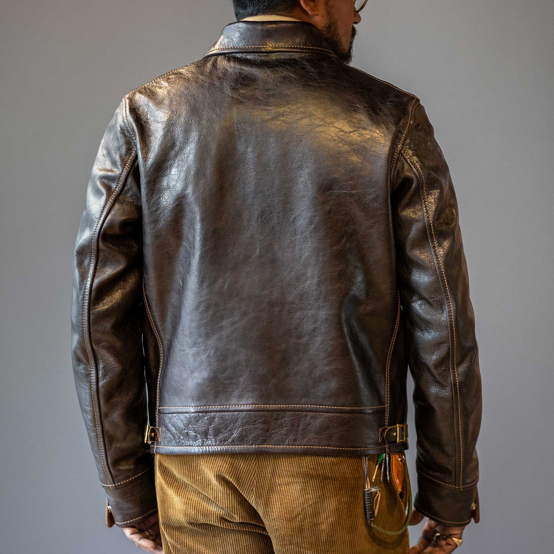 Thedi LeathersMTCN - 127996 Veste en cuir de cheval ChestnutJackenBritish Parts Luzern