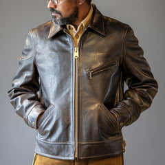 Thedi LeathersMTCN - 127996 Veste en cuir de cheval ChestnutJackenBritish Parts Luzern