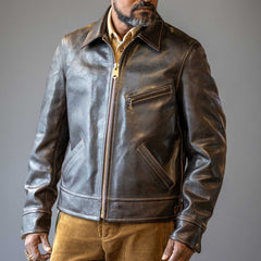 Thedi LeathersMTCN - 127996 Veste en cuir de cheval ChestnutJackenBritish Parts Luzern