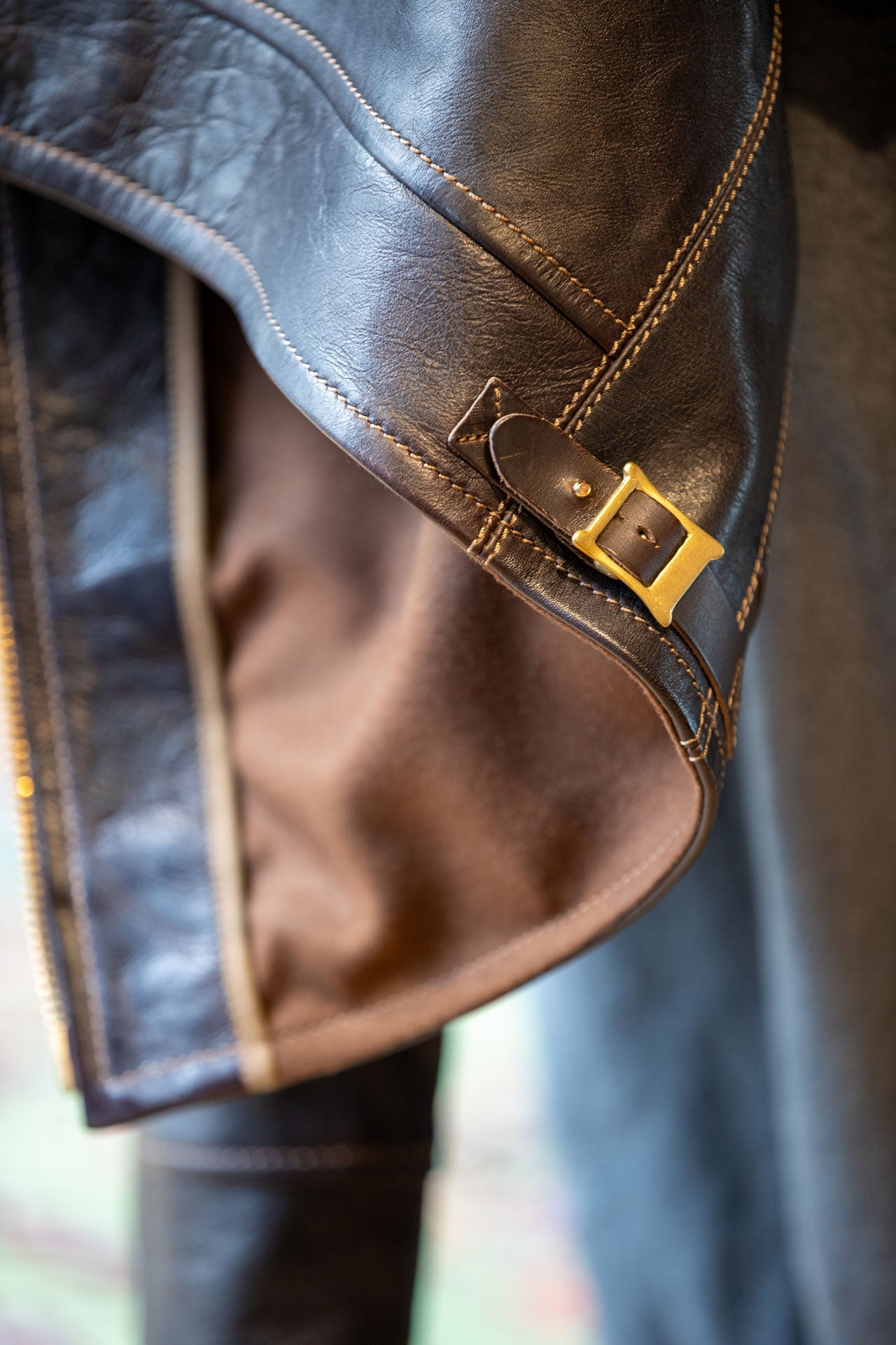 Thedi LeathersMTCN - 127996 Veste en cuir de cheval ChestnutJackenBritish Parts Luzern