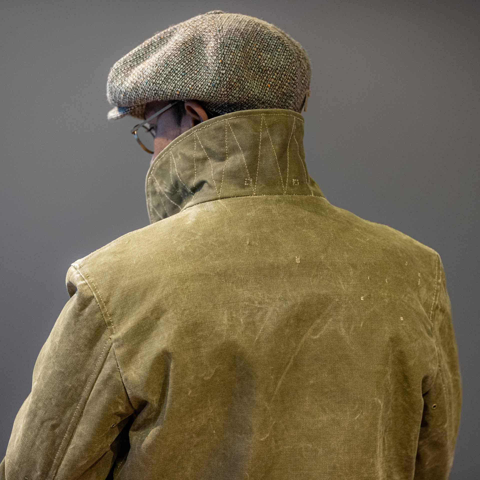 Thedi LeathersVeste en toile avec cuir de buffleVestesBritish Parts Lucerne