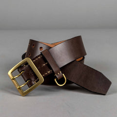 Timeless LeatherCeinture à double ardillon 45mm brunCeintureBritish Parts Luzern