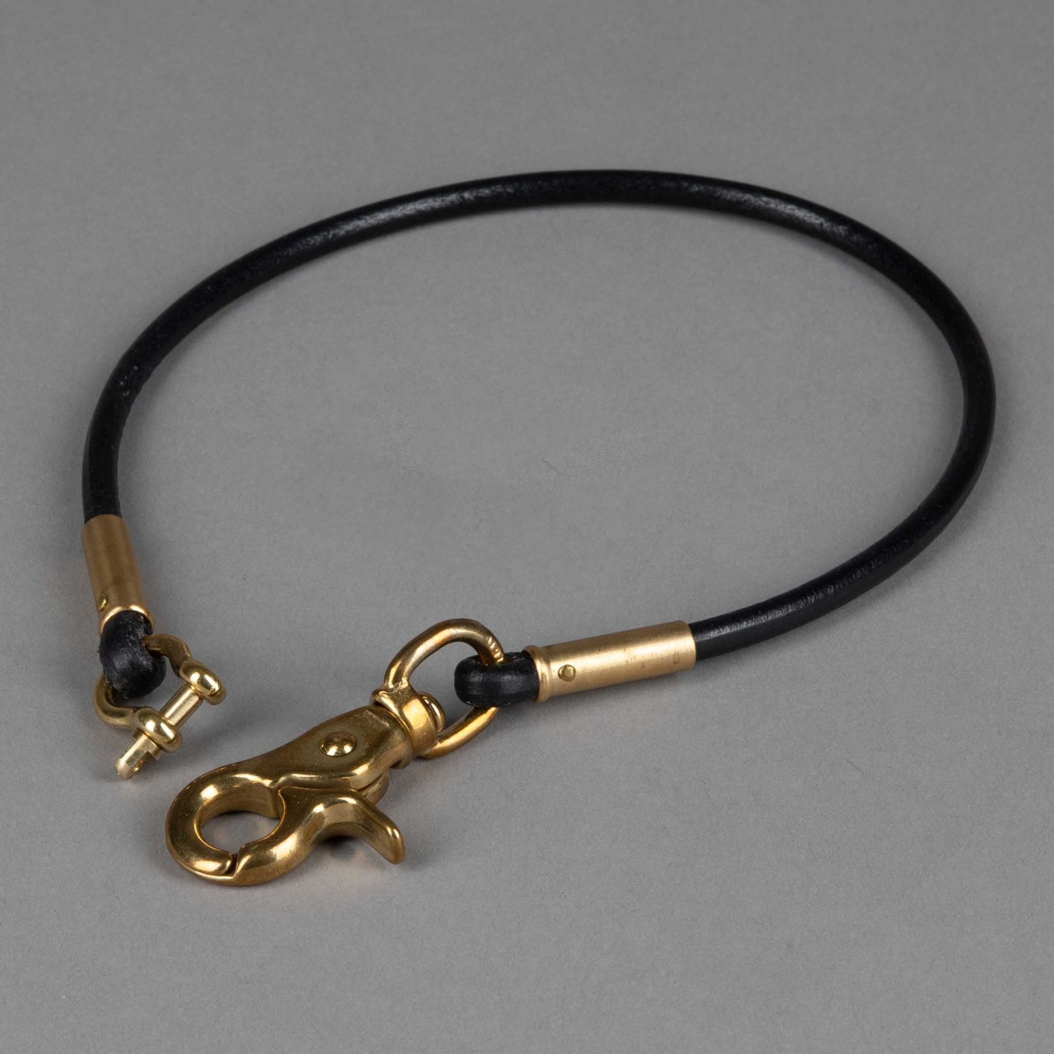 Portefeuille en cuir intemporel avec bande noire Portefeuille British Parts Lucerne