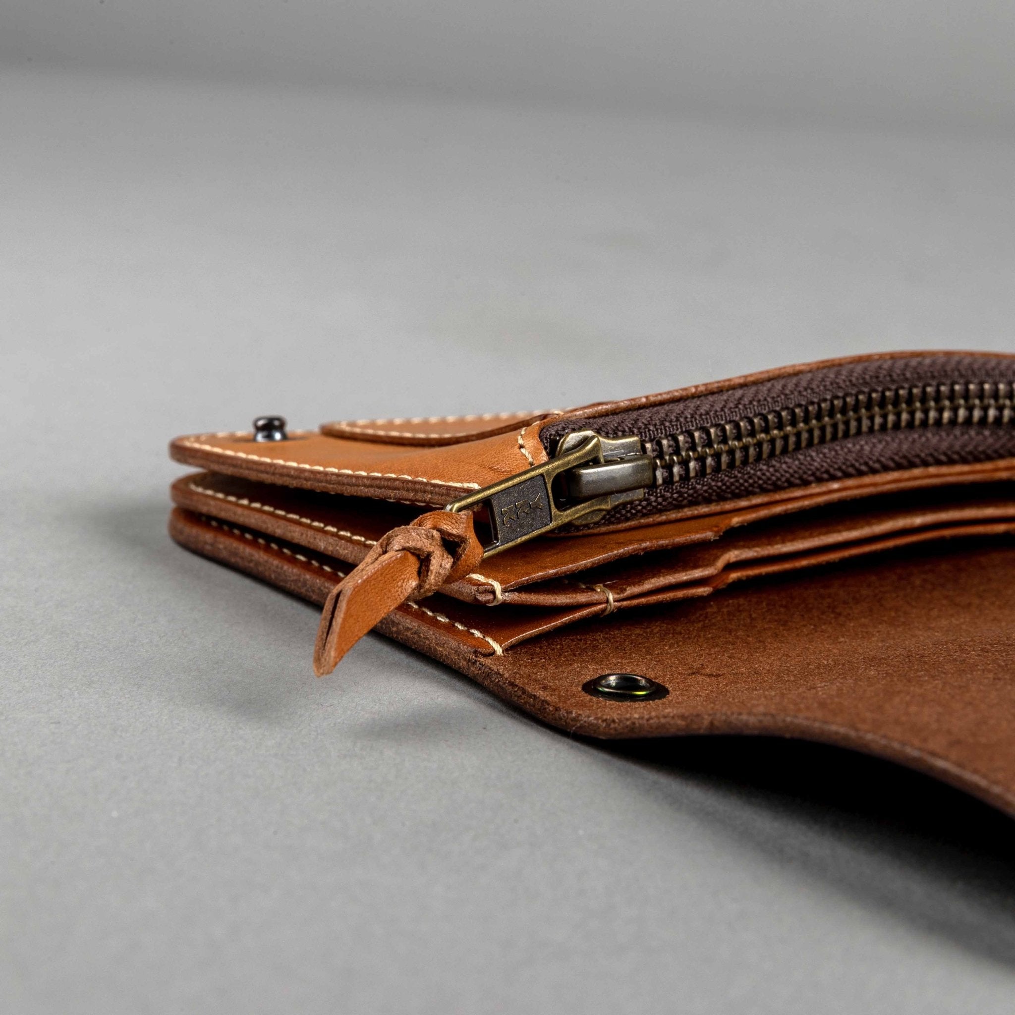 Timeless LeatherVintage Wallet brun sans ropePortefeuilleBritish Parts Lucerne