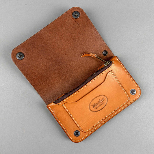 Timeless LeatherVintage Wallet brun sans ropePortefeuilleBritish Parts Lucerne