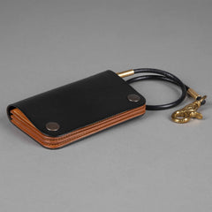 Timeless LeatherVintage Wallet noirPortefeuilleBritish Parts Luzern