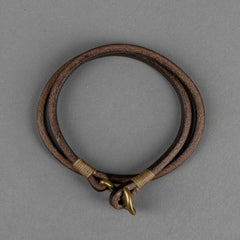 Timeless LeatherBracelet enrouleur brunBritish Parts Luzern