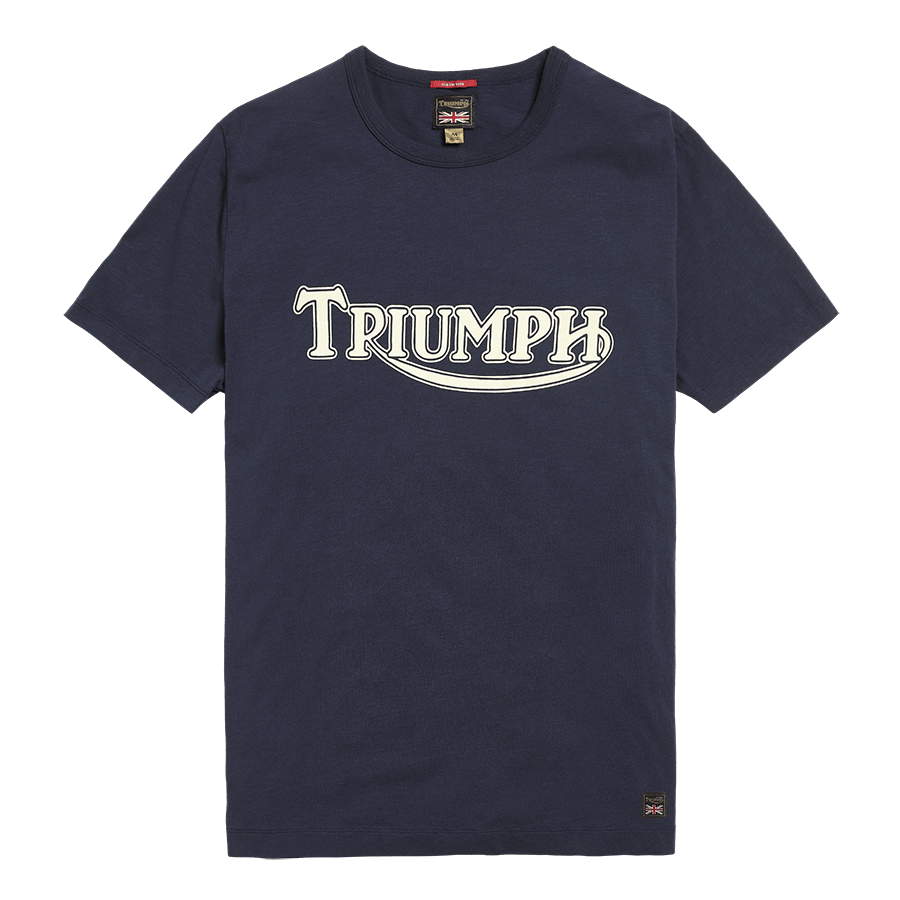T-shirt Indigo avec joint de fourche Triumph Motorcycles, British Parts Lucerne