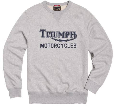 Triumph MotorcyclesSweat-shirt Radial grisT-shirt à manches longuesBritish Parts Lucerne
