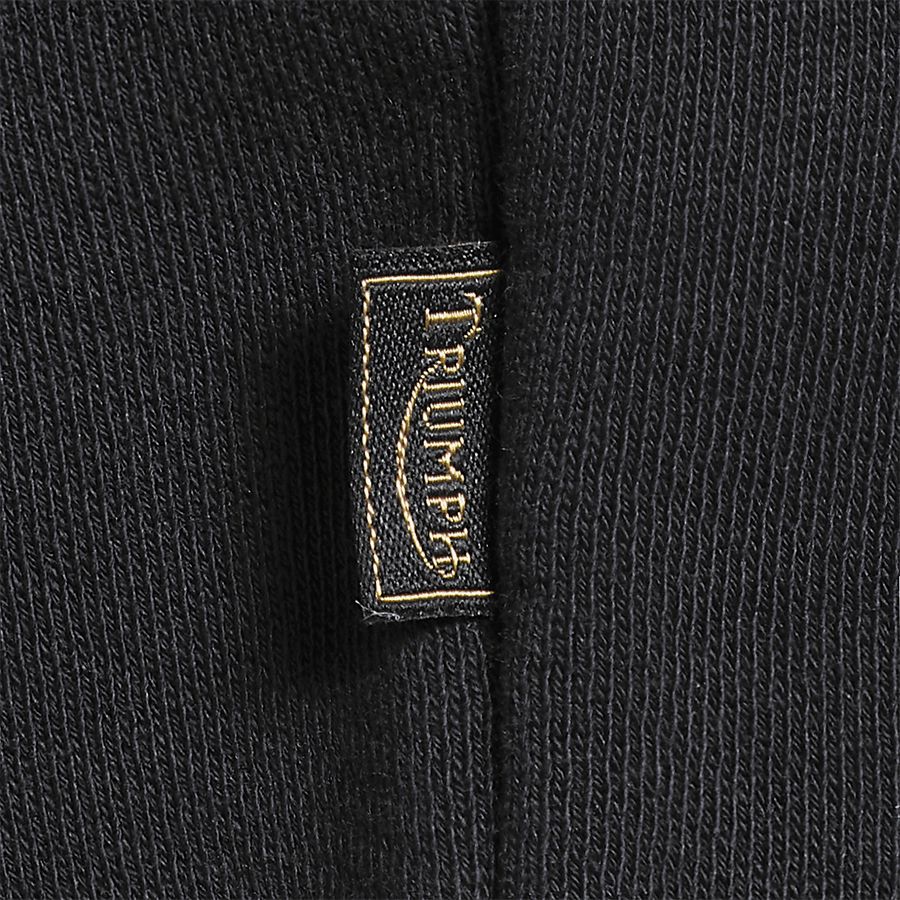 Sweat-shirt Triumph Motorcycles Radial noir à manches longues British Parts Luzern