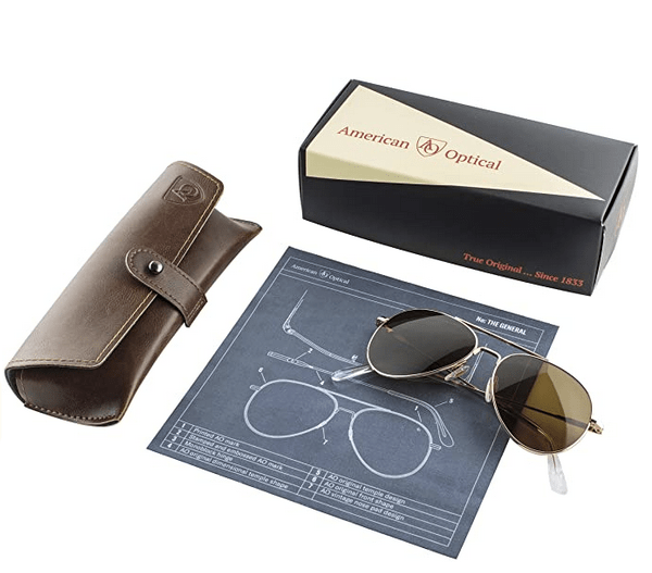 AO Eyewear "The General" Lunettes de soleil - OrLunettes de soleilBritish Parts Luzern