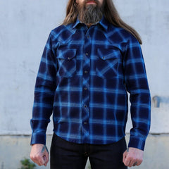 IndigoferaDawson Check Flannel Shirt IndigoHemdBritish Parts Luzern