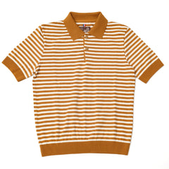 A Piece of Chic "Marius" Polo occre whitePolo ShirtBritish Parts Luzern