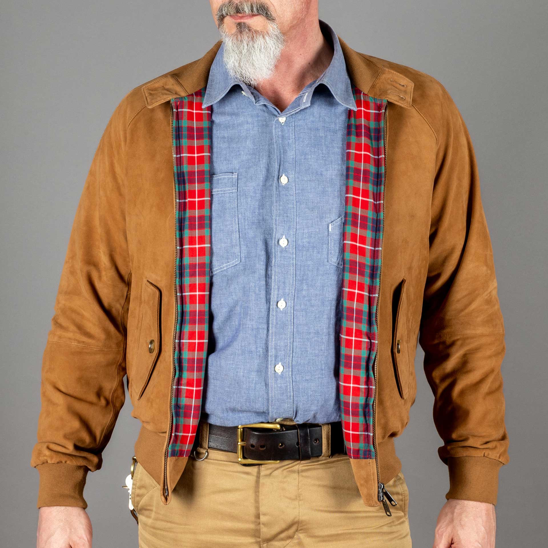 BaracutaG9 Harrington Suede TobaccoJackenBritish Parts Luzern