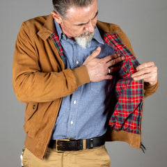 BaracutaG9 Harrington Suede TobaccoJackenBritish Parts Luzern