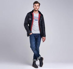 Barbour InternationalTriumph Thruxton Fog Marl T-shirt (gris clair chiné)T-shirtBritish Parts Luzern