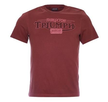 Barbour InternationalTriumph Thruxton Garnet Red T-ShirtT-ShirtBritish Parts Luzern