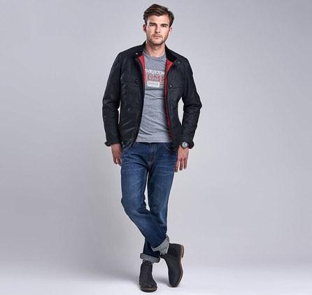 Barbour InternationalTriumph Thruxton Grey Marl T-shirt (gris foncé chiné)T-shirtBritish Parts Luzern