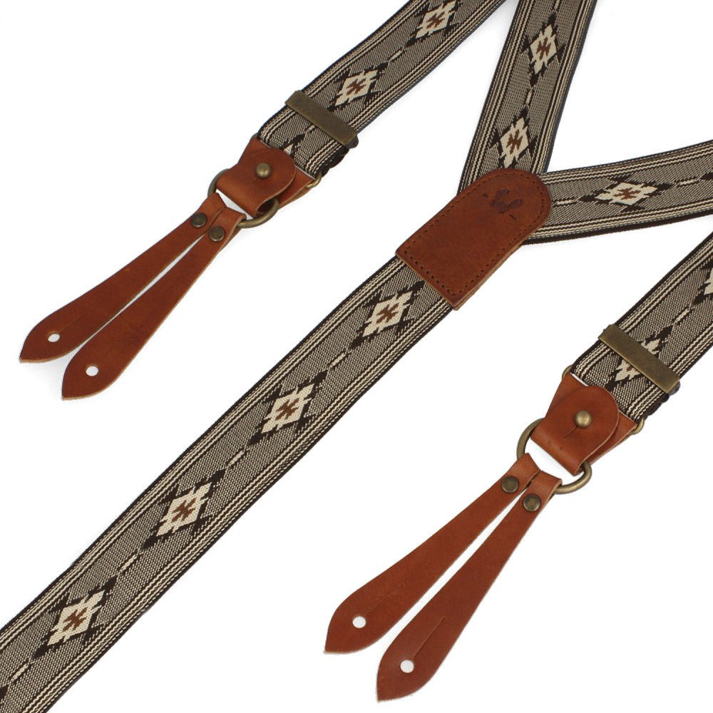 BertellesBertelles Aztec Pattern CognacBretellesBritish Parts Luzern