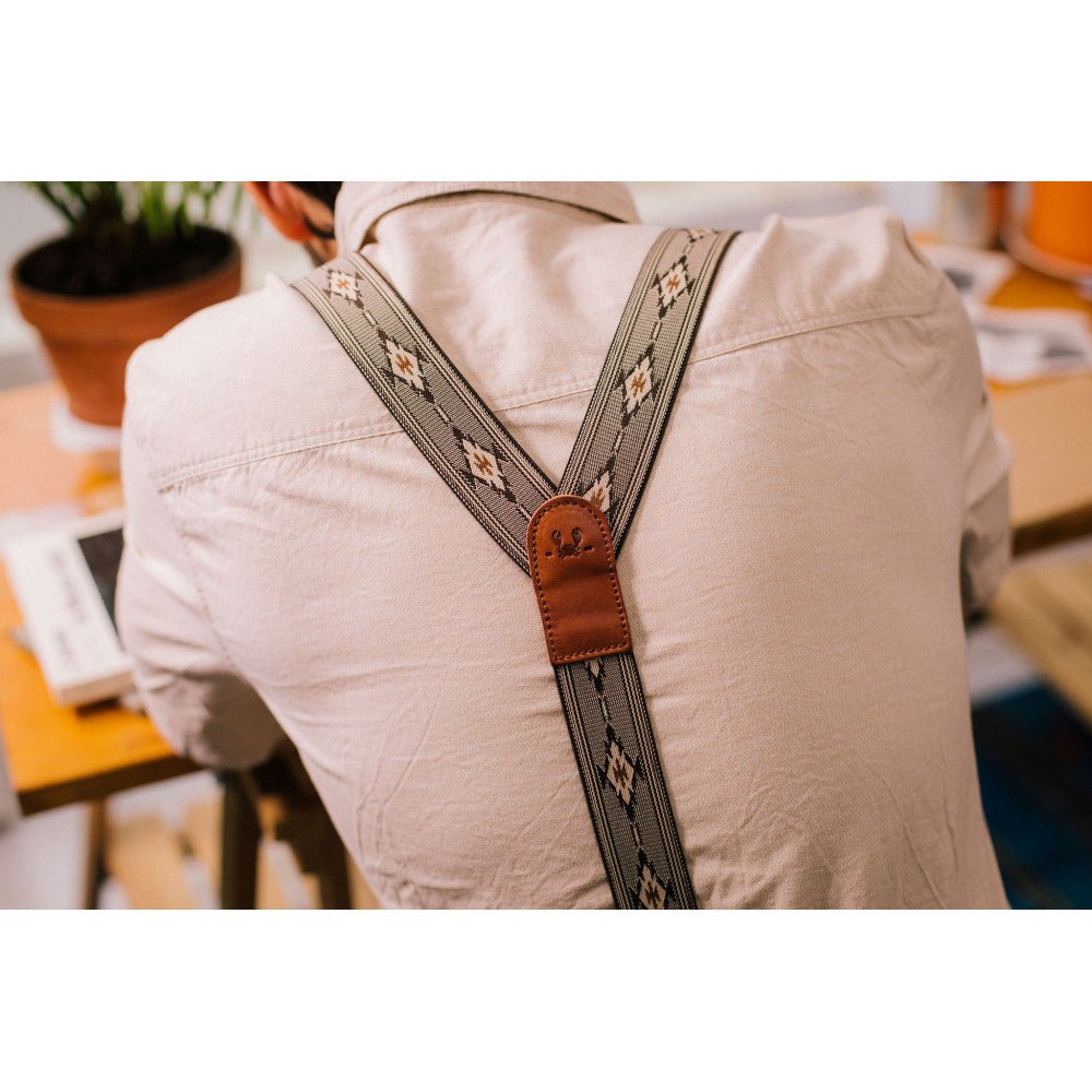 BertellesBertelles Aztec Pattern CognacBretellesBritish Parts Luzern
