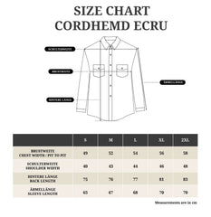 Pantalon en jean bleuChemise en velours côtelé écruChemiseBritish Parts Lucerne