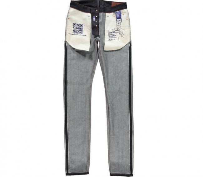 Pantalon en jean à manches bleuesPantalon en jean à manches bleues extra-étroit - Selvage blanc 12.5 ozPantalonBritish Parts Luzern
