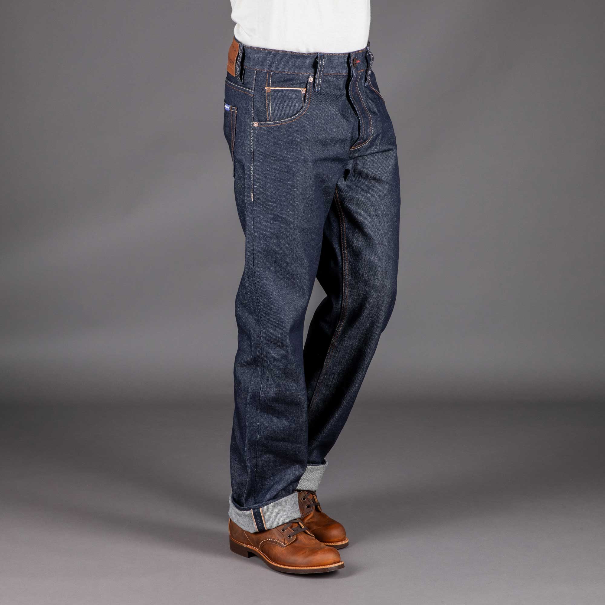 Pantalon en jean à manches bleuesPantalon en jean droit (haut) 13.5 ozPantalonBritish Parts Luzern