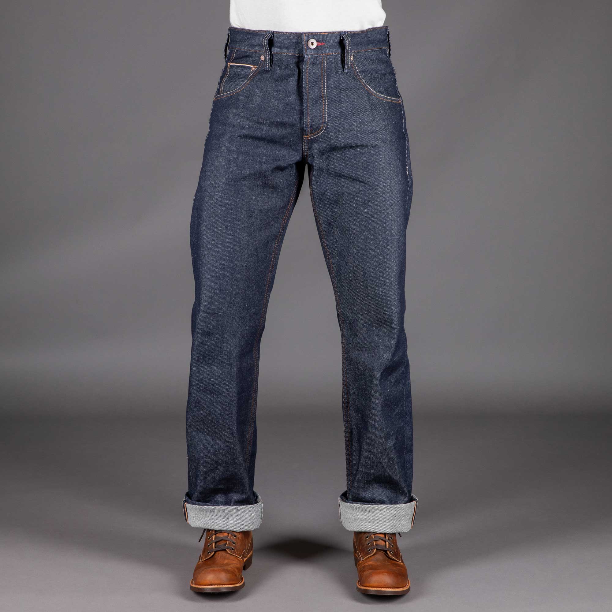 Pantalon en jean à manches bleuesPantalon en jean droit (haut) 13.5 ozPantalonBritish Parts Luzern