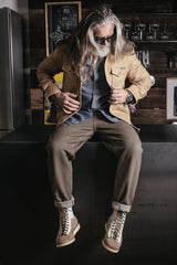 Chemise bleuePantalon en jeanChemise droite Moleskin BeigeChemiseBritish Parts Lucerne