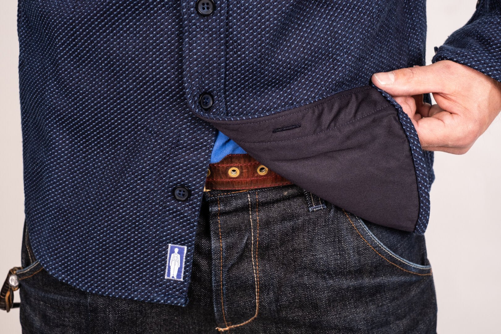 Chemise Sashiko Japanese DotsBritish Parts Lucerne