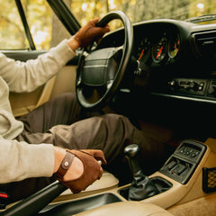 Cafe LeatherTriton Gants de voiture Suede Nubuck in Black CoffeeGants de voitureBritish Parts Luzern