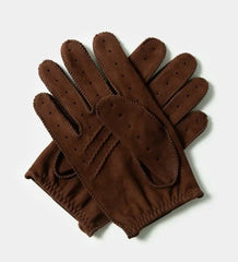 Cafe LeatherTriton Gants de voiture Suede Nubuck in Black CoffeeGants de voitureBritish Parts Luzern