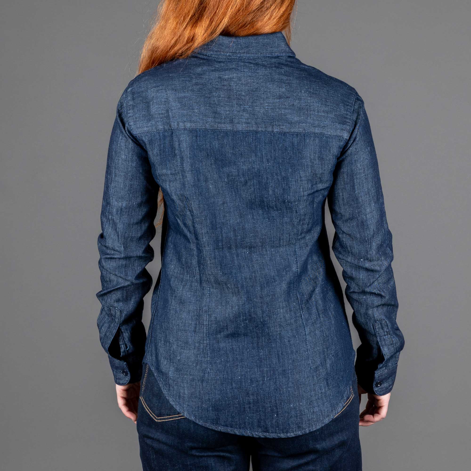 Captain SantorsBlouse pour femme 8802 CG320 Lino DenimBlouseBritish Parts Luzern